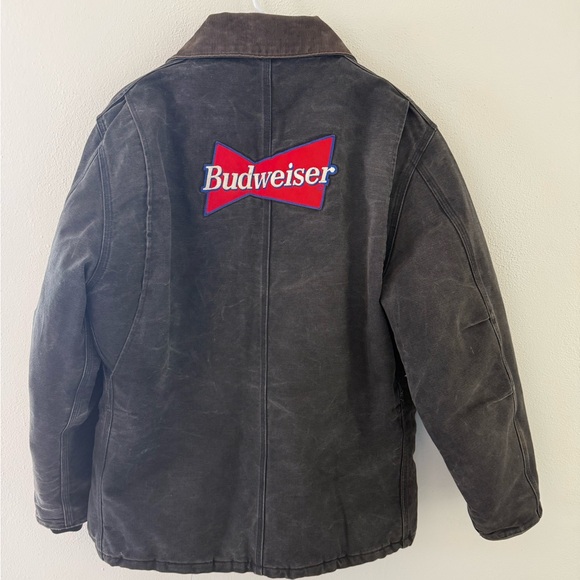 SUPER RARE VINTAGE Carhartt Arctic Jacket with Budweiser Patches - Picture 2 of 14
